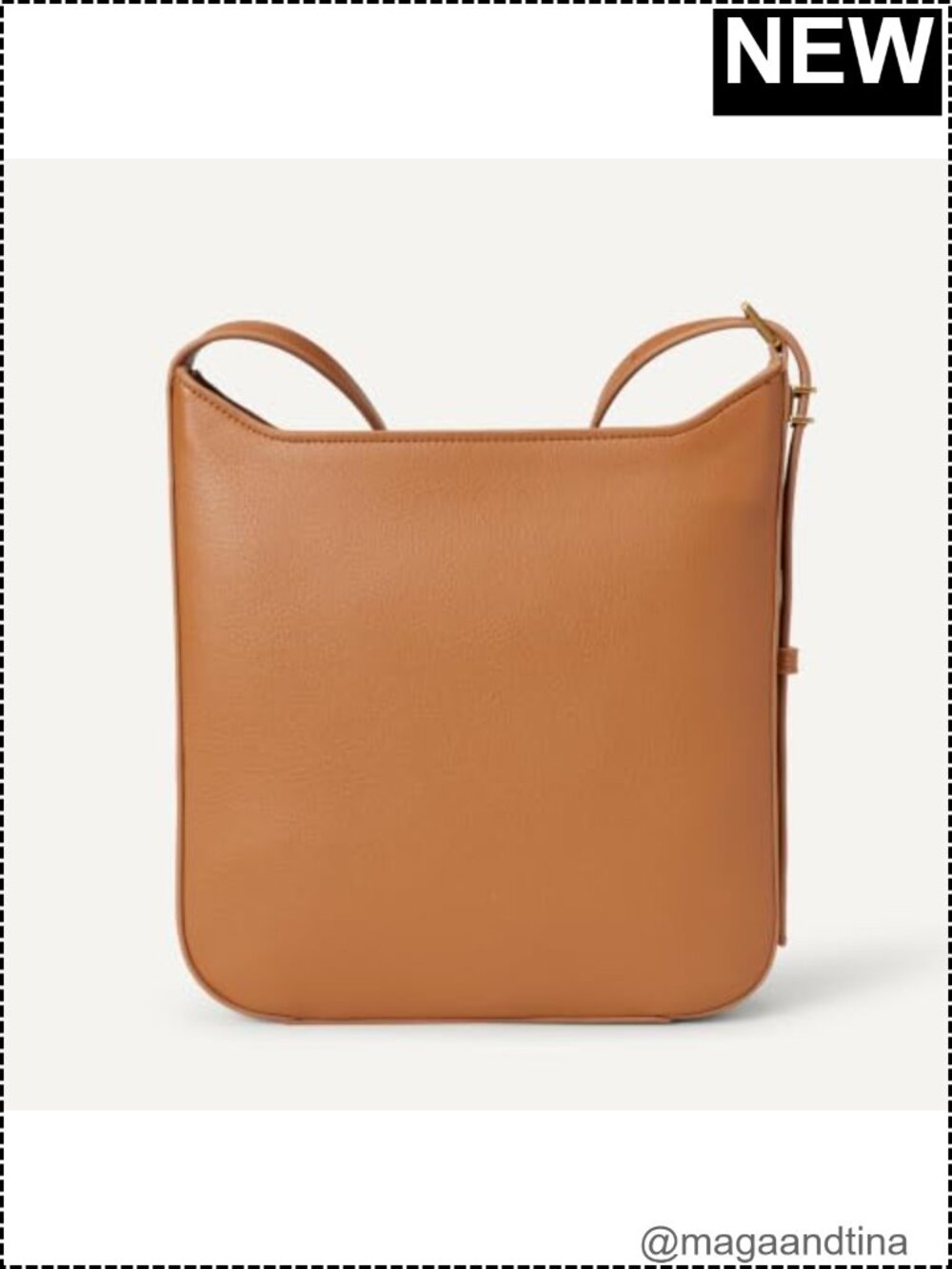 Faux Leather Adjustable Crossbody Bag Lightweight Zip - Picture 3 of 4